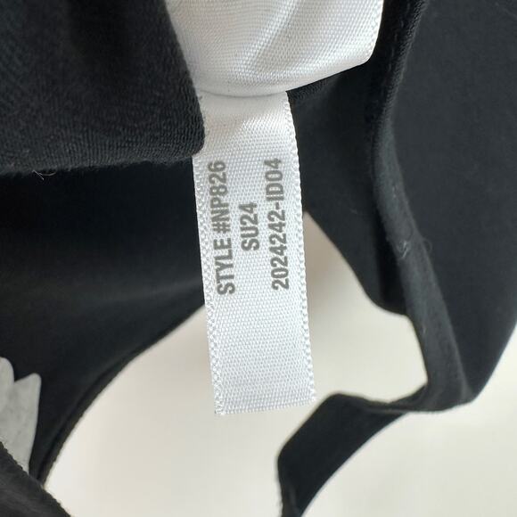 Madewell Wide Strap Tank Thong Bodysuit Black Stretch Cotton Blend Small NWT - Picture 12 of 13